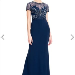 Adrianna Papell Art Deco Evening Gown